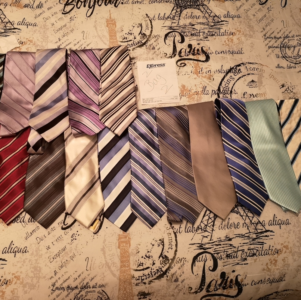 Ties -36 with amazing brand names.